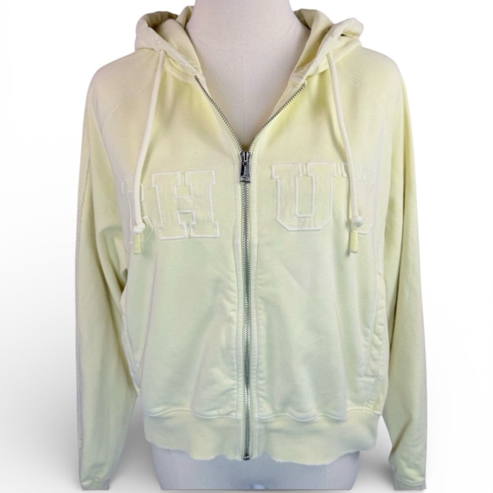 CHUU Women's Casual Loose Fit Zip Up Hoodie